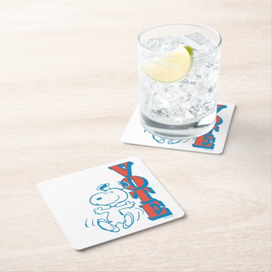 pinda's | Snoopy - Stemming Kartonnen Onderzetters (Insitu)