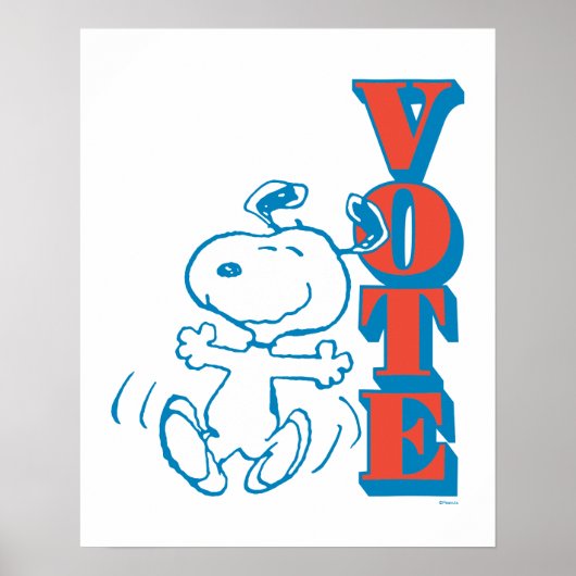 pinda's | Snoopy - Stemming Poster (Voorkant)