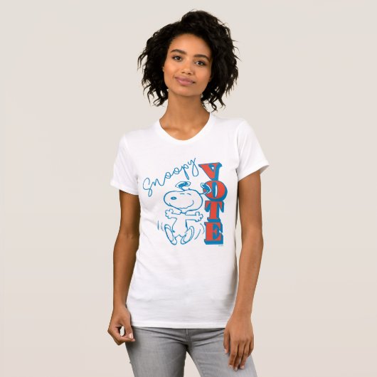 pinda's | Snoopy - Stemming T-shirt (Voorkant volledig)