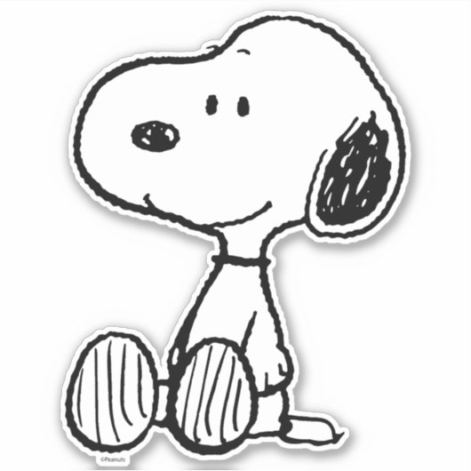 pinda's | Snoopy Sticker (Voorkant)