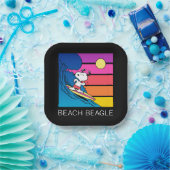 pinda's | Snoopy Surfing Papieren Bordje (Feest)