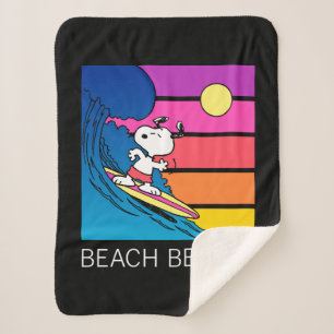pinda's   Snoopy Surfing Sherpa Deken