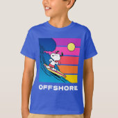 pinda's | Snoopy Surfing T-shirt (Voorkant)
