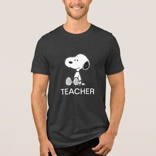 PINDA'S | Snoopy Teacher Tri-Blend Shirt (Voorkant)