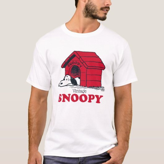 PINDA'S | Snoopy toen & nu T-shirt (Voorkant)