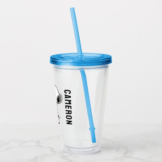 pinda's | Snoopy trompetspeler Acryl Drinkbeker (Links)