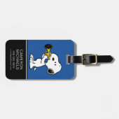 pinda's | Snoopy trompetspeler Bagagelabel (Voorkant horizontaal)