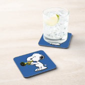 pinda's | Snoopy trompetspeler Bier Onderzetter (Rechterzijde)