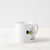 pinda's | Snoopy trompetspeler Espresso Kop (Voorkant rechts)