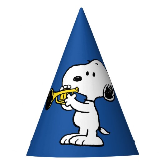 pinda's | Snoopy trompetspeler Feesthoedjes (Voorkant)
