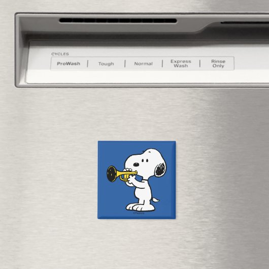 pinda's | Snoopy trompetspeler Magneet (Insitu (Vaatwasser))