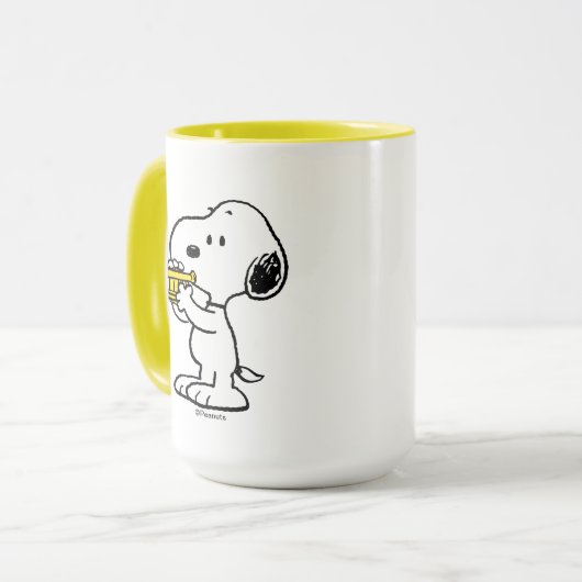 pinda's | Snoopy trompetspeler Mok (Voorkant links)