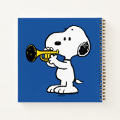 pinda's | Snoopy trompetspeler Notitieboek (Achterkant)