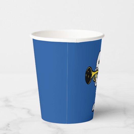 pinda's | Snoopy trompetspeler Papieren Bekers (Rechts)