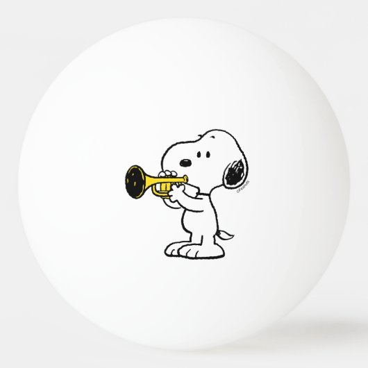pinda's | Snoopy trompetspeler Pingpongbal (Achterkant)