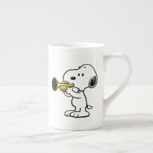 pinda's   Snoopy trompetspeler Porselein Kop