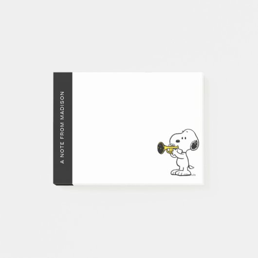pinda's | Snoopy trompetspeler Post-it® Notes (Voorkant)
