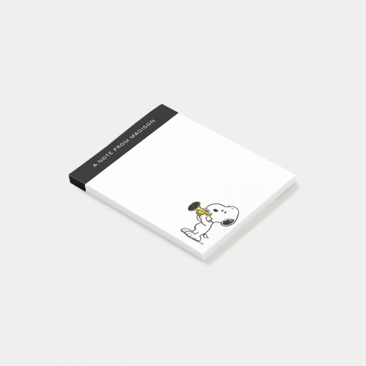 pinda's | Snoopy trompetspeler Post-it® Notes (Schuin)