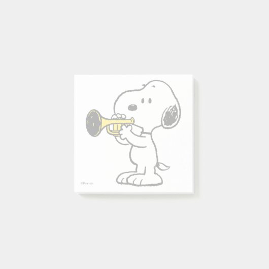 pinda's | Snoopy trompetspeler Post-it® Notes (Voorkant)