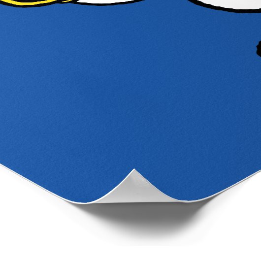 pinda's | Snoopy trompetspeler Poster (Hoek)