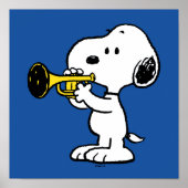 pinda's | Snoopy trompetspeler Poster (Voorkant)