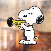 pinda's | Snoopy trompetspeler Raamsticker (Vel 2)