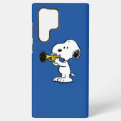 pinda's | Snoopy trompetspeler Samsung Galaxy Hoesje (Achterkant)