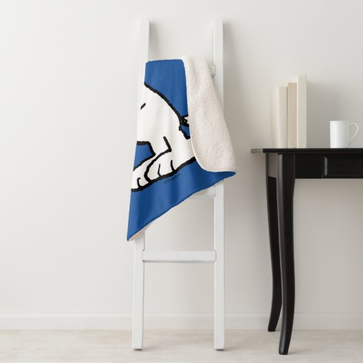 pinda's | Snoopy trompetspeler Sherpa Deken (In situ)