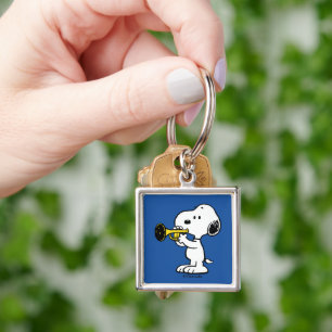 pinda's   Snoopy trompetspeler Sleutelhanger