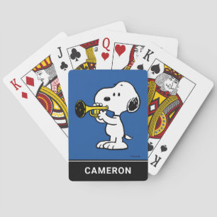 pinda's Snoopy trompetspeler speelkaarten