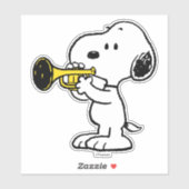 pinda's | Snoopy trompetspeler Sticker (Vel)