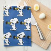 pinda's | Snoopy trompetspeler Theedoek (Quarter Fold)
