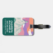 pinda's | Snoopy & Troop Hiking the Mountain Bagagelabel (Achterkant horizontaal)