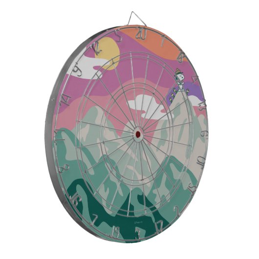 pinda's | Snoopy & Troop Hiking the Mountain Dartbord (Voorkant Links)