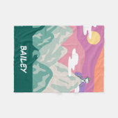 pinda's | Snoopy & Troop Hiking the Mountain Fleece Deken (Voorkant (Horizontaal))