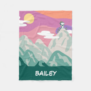 pinda's   Snoopy & Troop Hiking the Mountain Fleece Deken