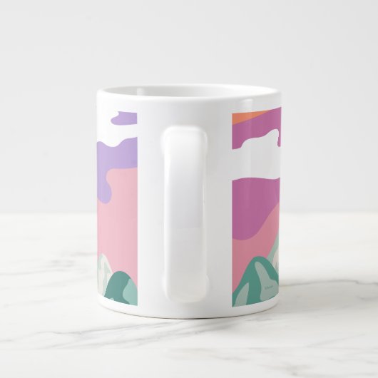 pinda's | Snoopy & Troop Hiking the Mountain Grote Koffiekop (Achterkant)