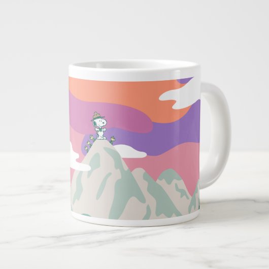 pinda's | Snoopy & Troop Hiking the Mountain Grote Koffiekop (Voorkant rechts)