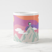 pinda's | Snoopy & Troop Hiking the Mountain Grote Koffiekop (Voorkant)