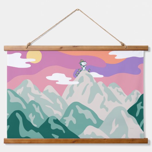 pinda's | Snoopy & Troop Hiking the Mountain Hangend Wandkleed (Voorkant)