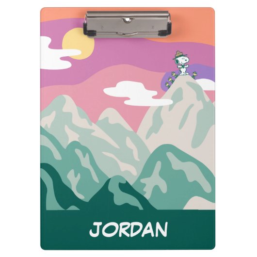 pinda's | Snoopy & Troop Hiking the Mountain Klembord (Voorkant)