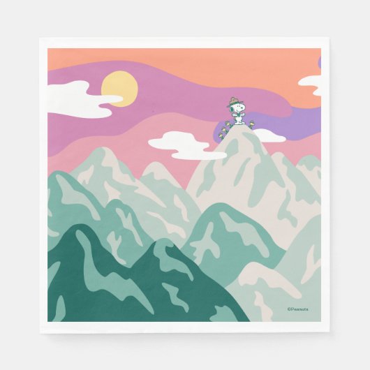 pinda's | Snoopy & Troop Hiking the Mountain Servet (Voorkant)