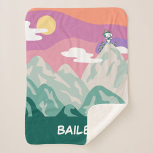 pinda's   Snoopy & Troop Hiking the Mountain Sherpa Deken