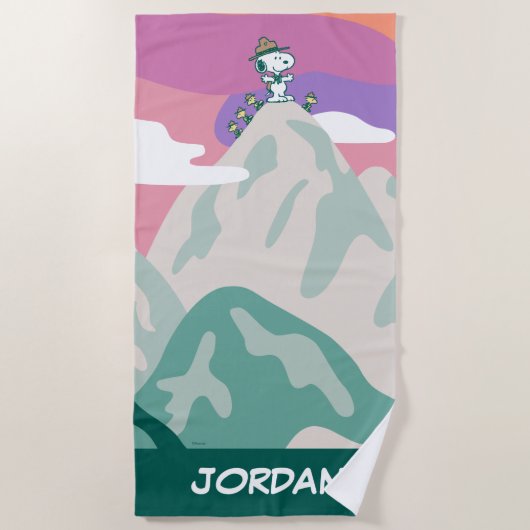 pinda's | Snoopy & Troop Hiking the Mountain Strandlaken (Voorkant)