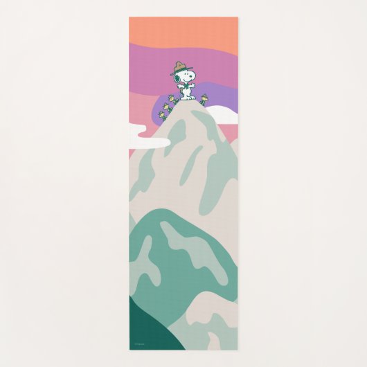 pinda's | Snoopy & Troop Hiking the Mountain Yogamat (Voorkant)