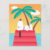 pinda's | Snoopy Tropical Deco Dreams Briefkaart (Voorkant)