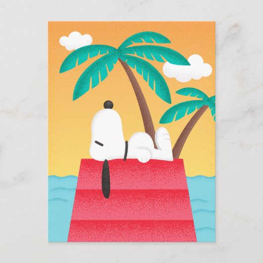 pinda's | Snoopy Tropical Deco Dreams Briefkaart (Voorkant)