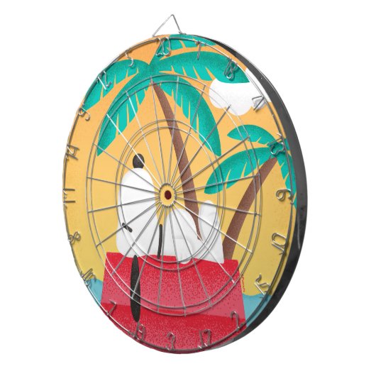 pinda's | Snoopy Tropical Deco Dreams Dartbord (Voorkant Rechts)