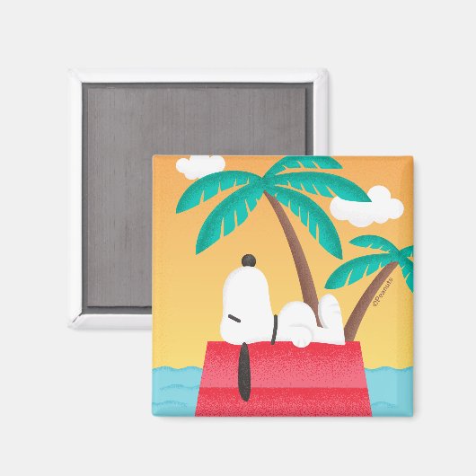 pinda's | Snoopy Tropical Deco Dreams Magneet (Voorkant / Achterkant)