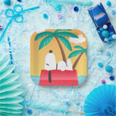 pinda's | Snoopy Tropical Deco Dreams Papieren Bordje (Feest)